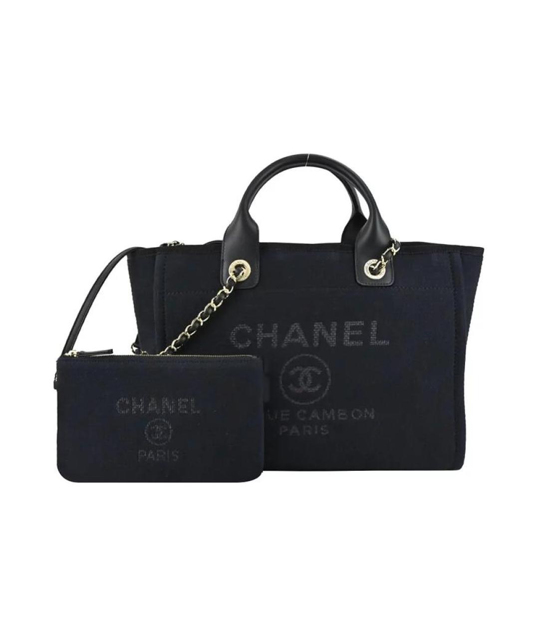 CHANEL Черная сумка с короткими ручками, фото 1