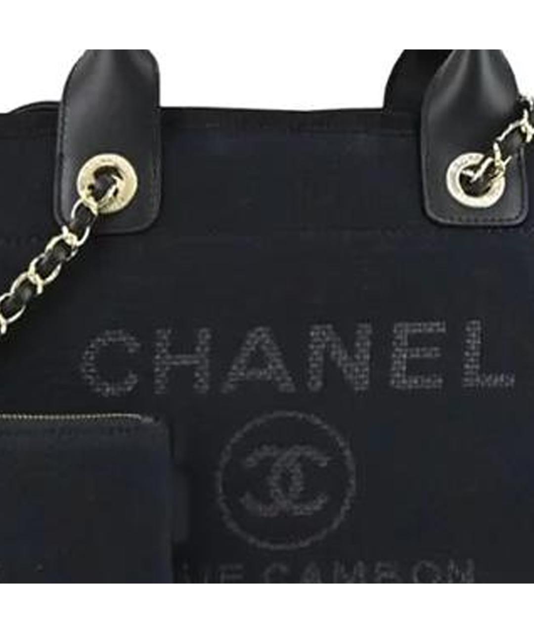 CHANEL Черная сумка с короткими ручками, фото 6
