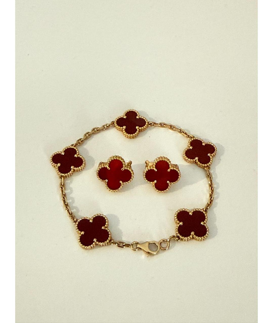 VAN CLEEF & ARPELS Бордовый комплект из желтого золота, фото 3