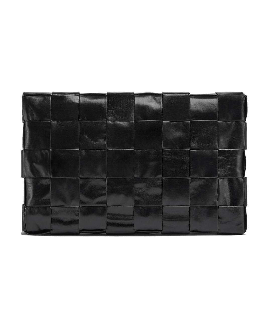 BOTTEGA VENETA Черная кожаная сумка на плечо, фото 3