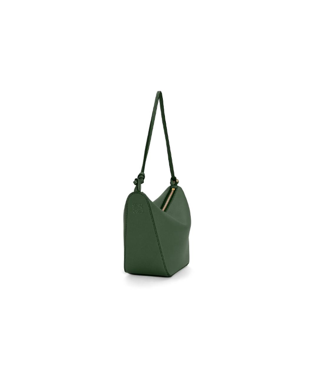 LOEWE Зеленая кожаная сумка через плечо, фото 4