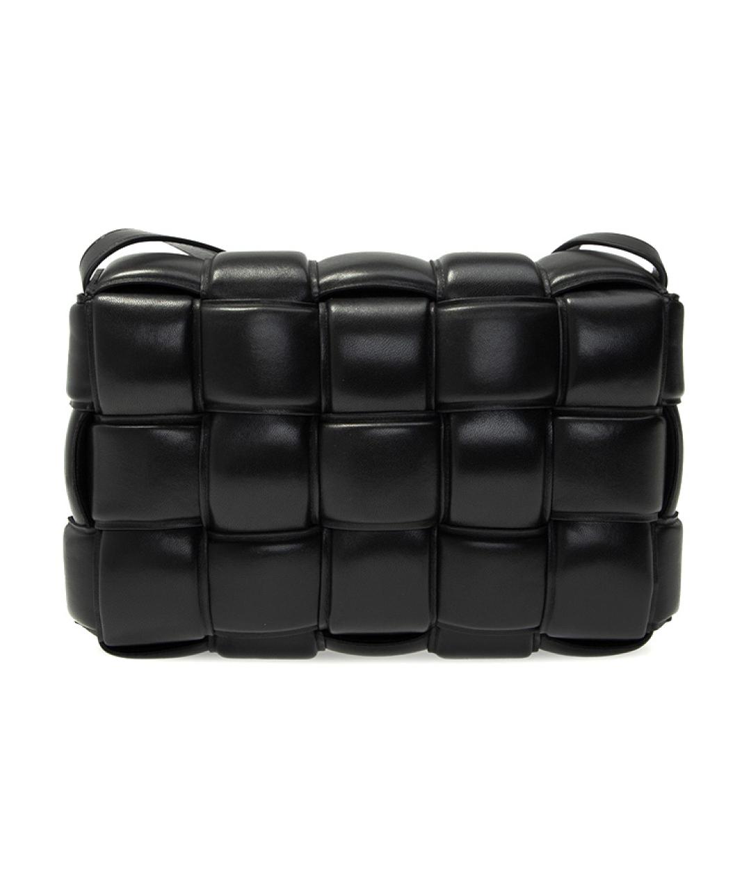 BOTTEGA VENETA Черная кожаная сумка через плечо, фото 3