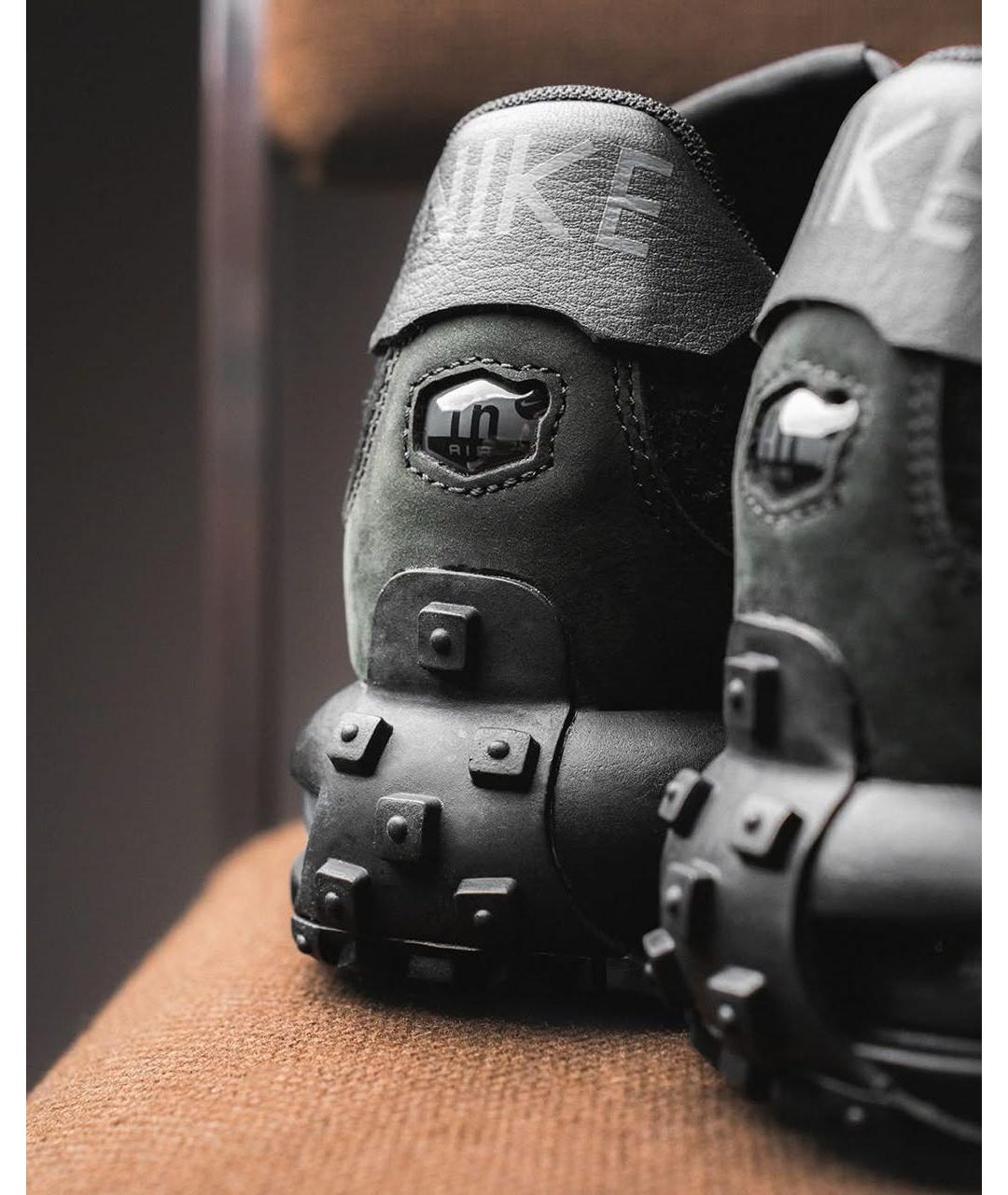 NIKE Черные текстильные низкие кроссовки / кеды, фото 7
