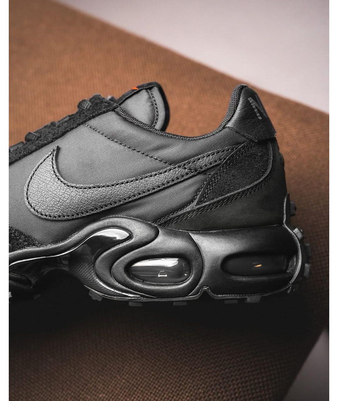 NIKE Черные текстильные низкие кроссовки / кеды, фото 6