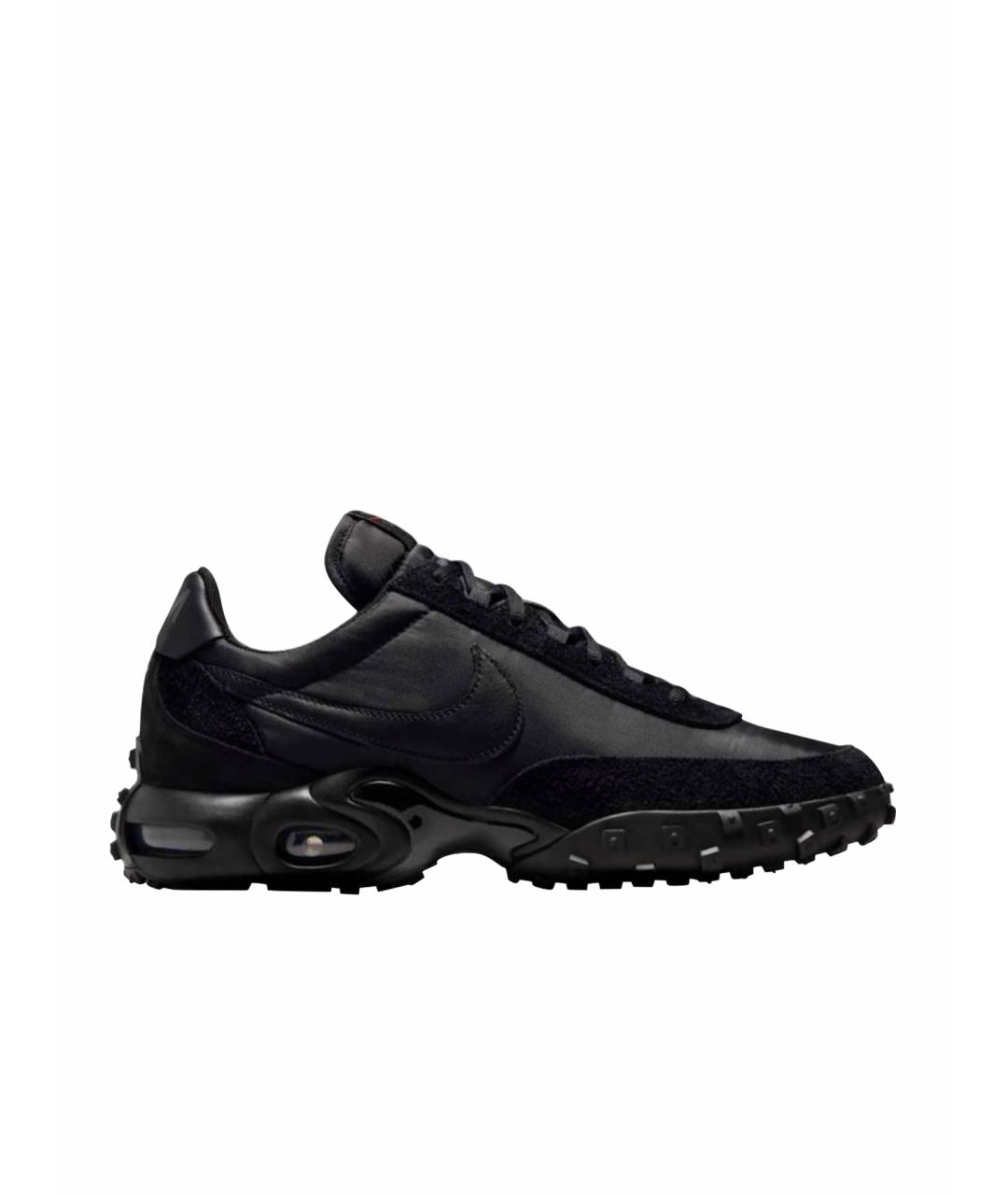 NIKE Черные замшевые низкие кроссовки / кеды, фото 1