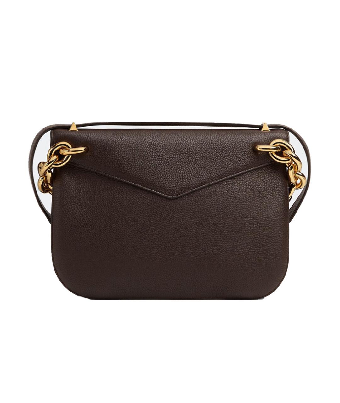 BOTTEGA VENETA Коричневая кожаная сумка через плечо, фото 2