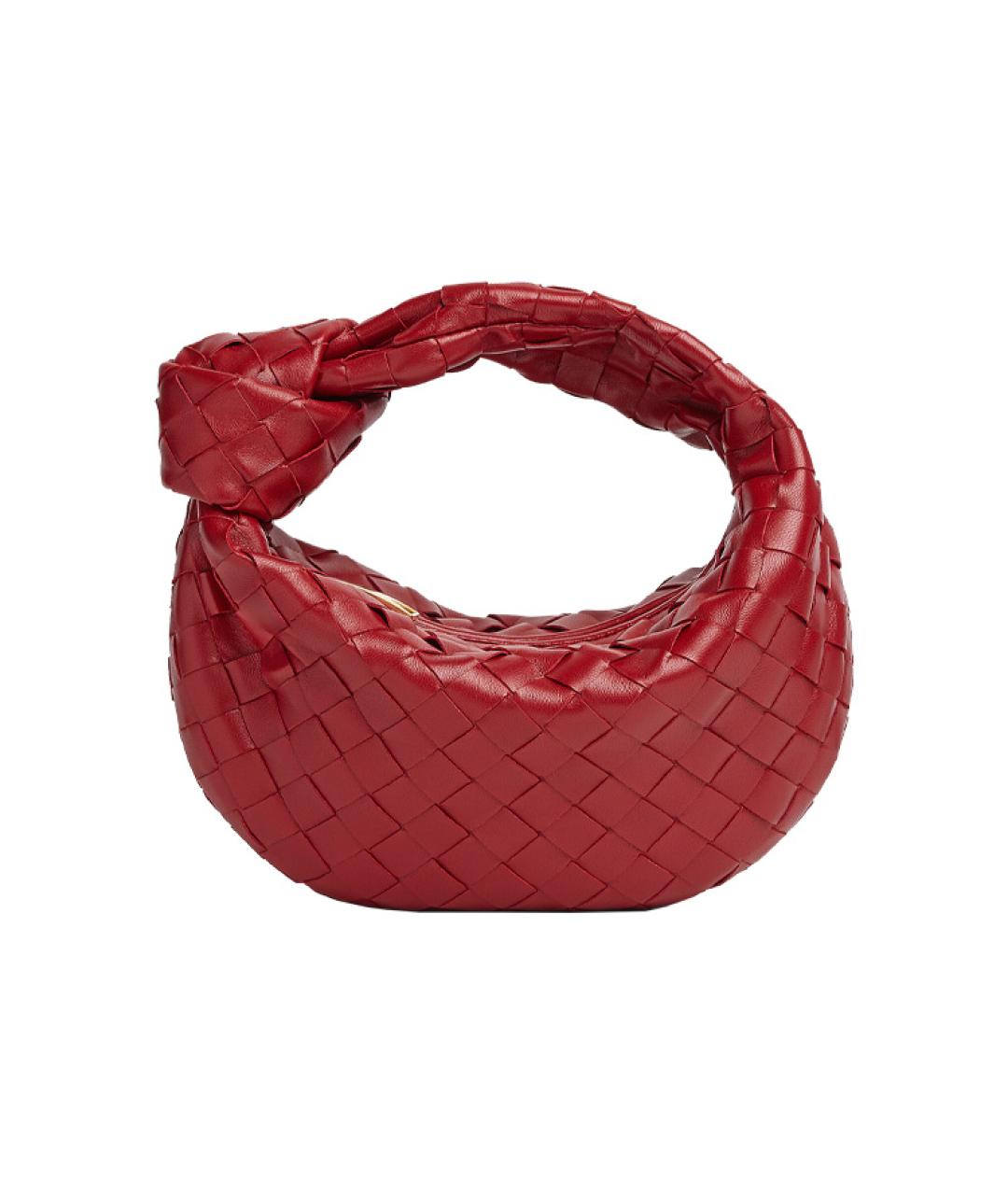 BOTTEGA VENETA Красная кожаная сумка с короткими ручками, фото 1