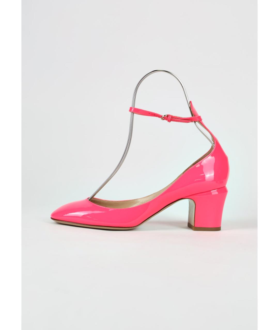 VALENTINO Фуксия туфли из лакированной кожи, фото 7
