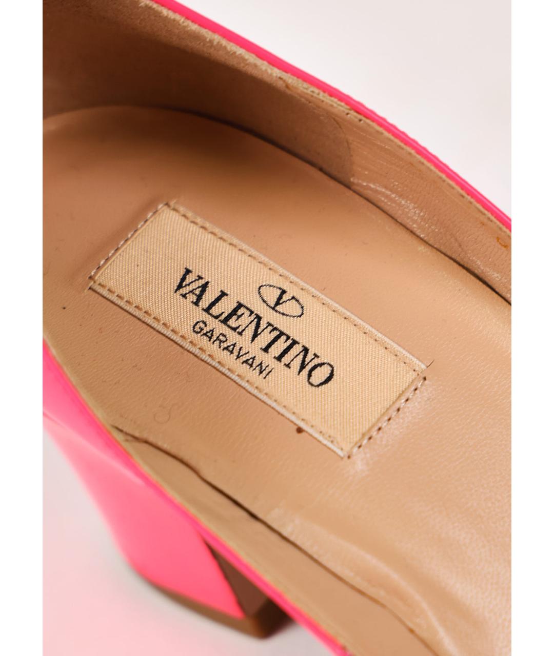VALENTINO Фуксия туфли из лакированной кожи, фото 5