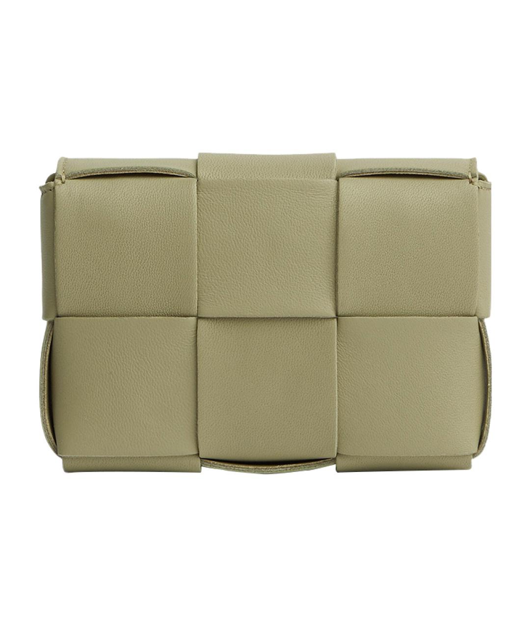 BOTTEGA VENETA Зеленая кожаная сумка через плечо, фото 3