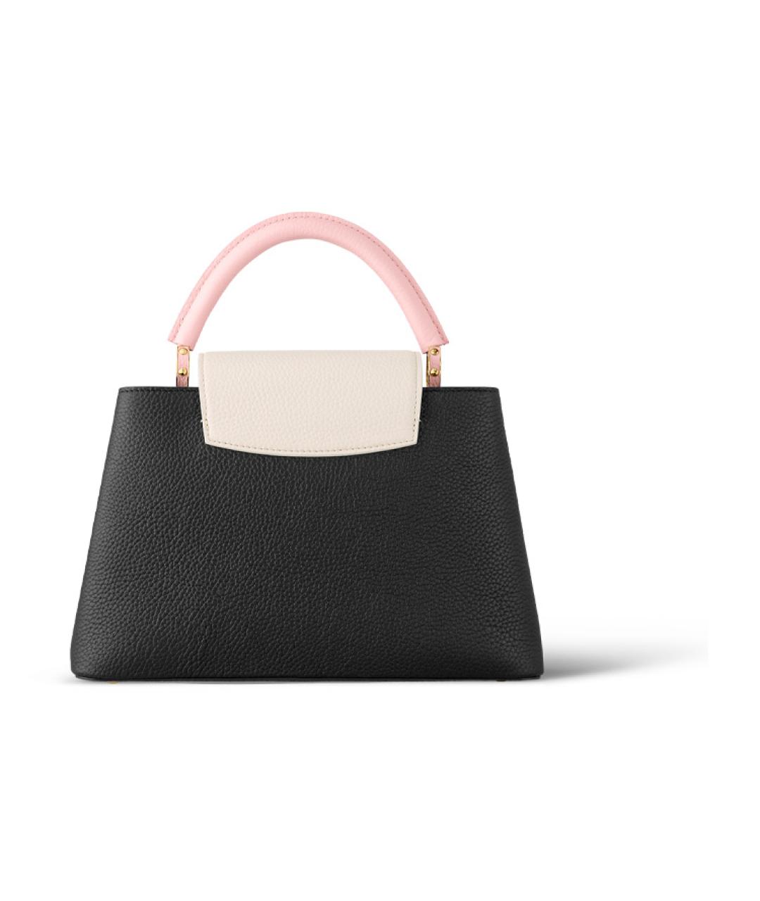 LOUIS VUITTON Черная кожаная сумка через плечо, фото 3