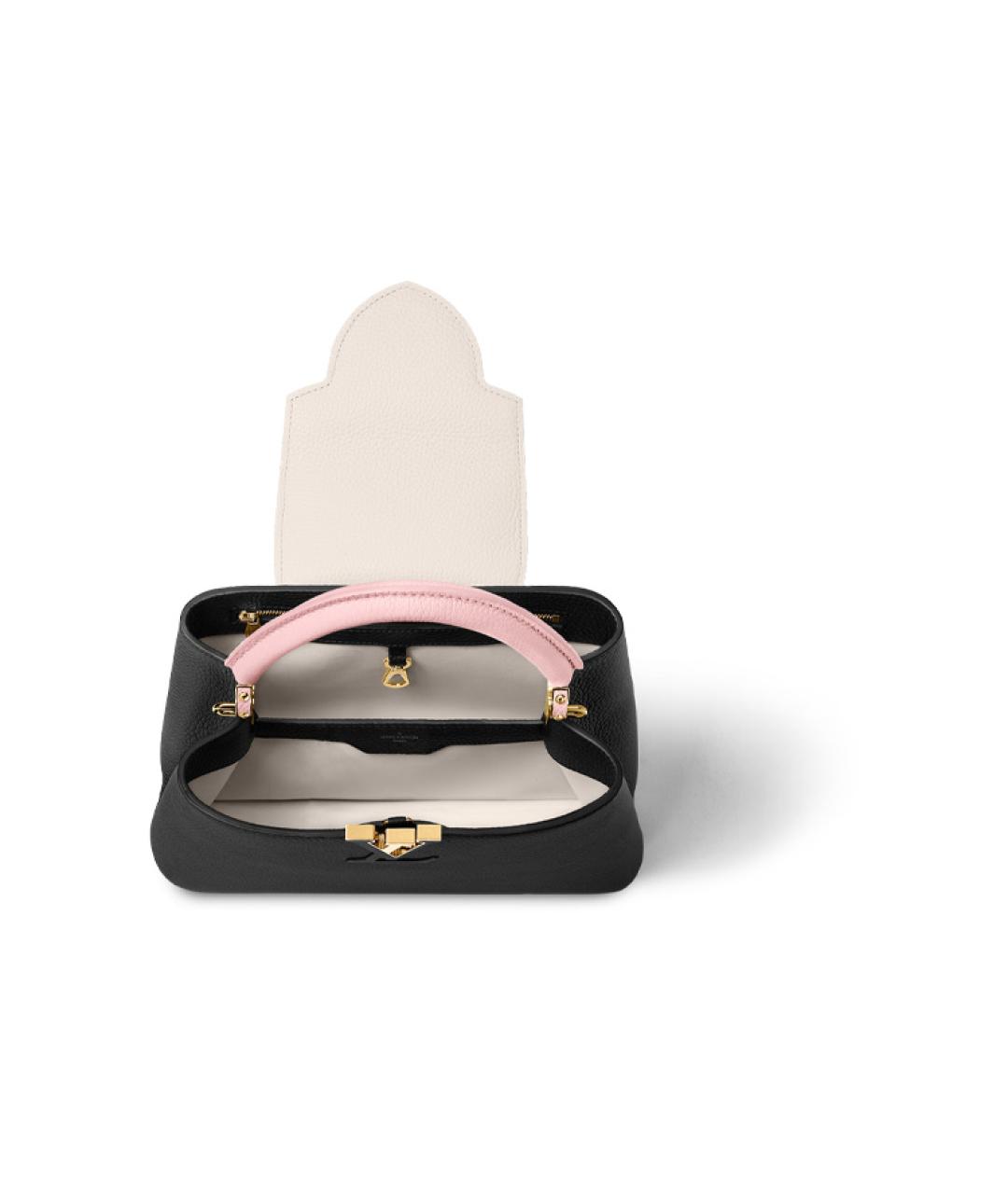 LOUIS VUITTON Черная кожаная сумка через плечо, фото 4