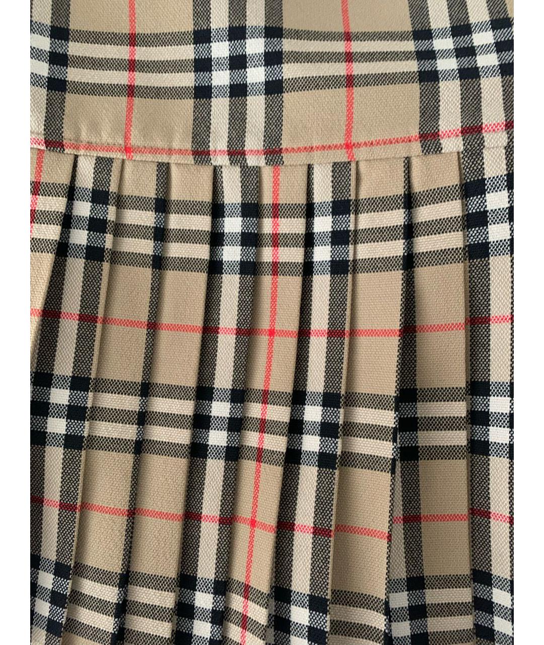 BURBERRY Шерстяная юбка мини, фото 5