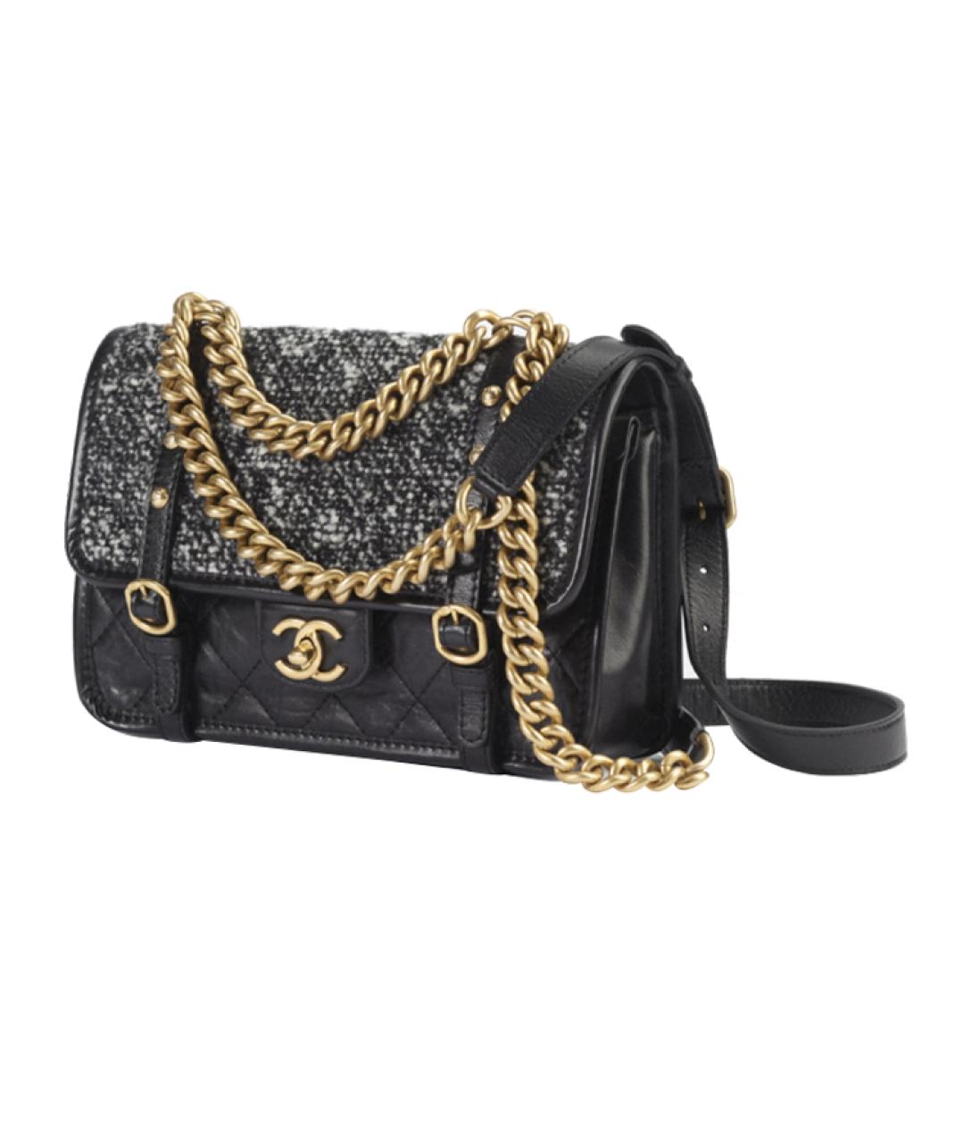 CHANEL Черная сумка через плечо, фото 2