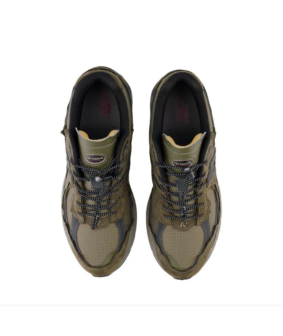 NEW BALANCE Хаки замшевые низкие кроссовки / кеды, фото 3