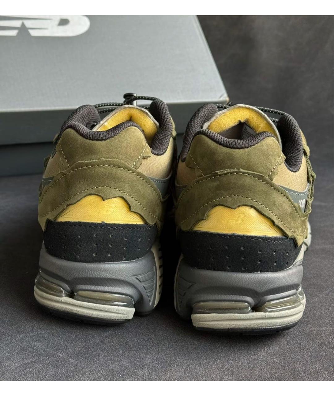 NEW BALANCE Хаки замшевые низкие кроссовки / кеды, фото 8