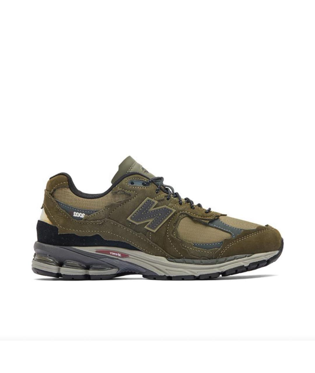 NEW BALANCE Хаки замшевые низкие кроссовки / кеды, фото 1