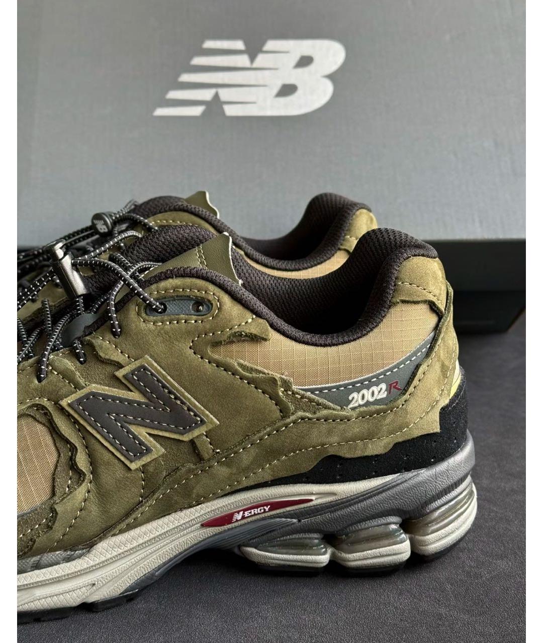NEW BALANCE Хаки замшевые низкие кроссовки / кеды, фото 7