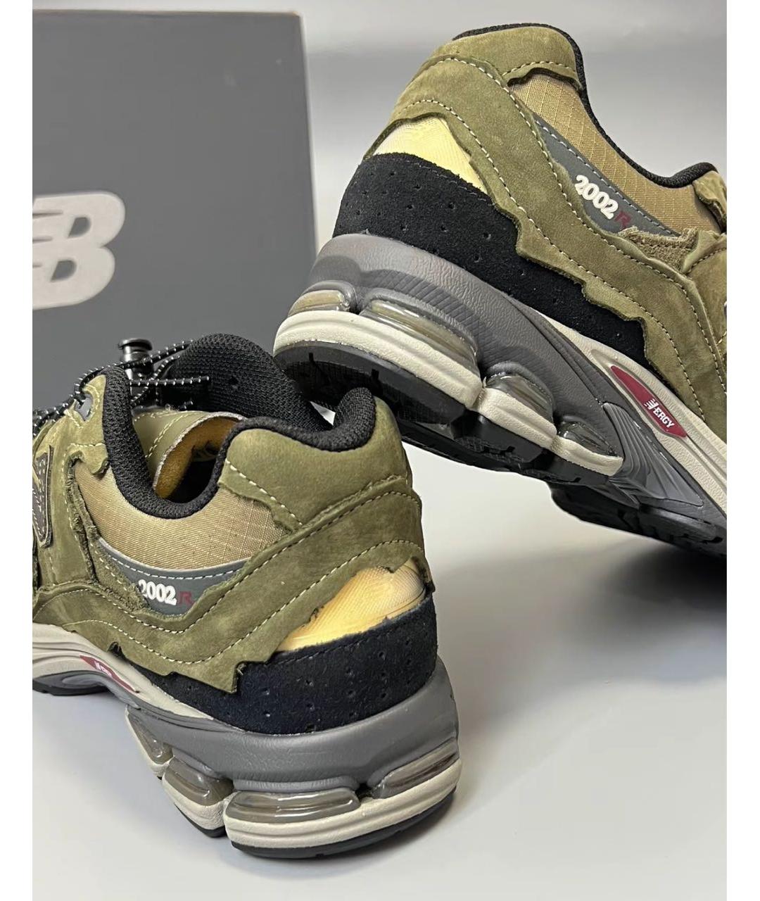 NEW BALANCE Хаки текстильные низкие кроссовки / кеды, фото 6