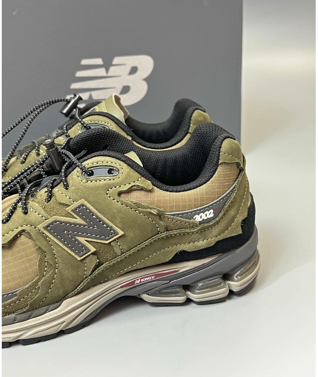 NEW BALANCE Хаки текстильные низкие кроссовки / кеды, фото 8
