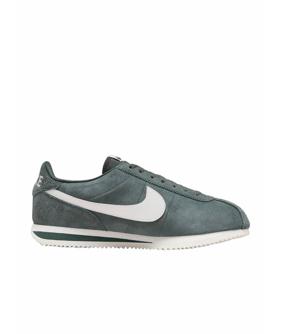 NIKE Серые замшевые низкие кроссовки / кеды, фото 1
