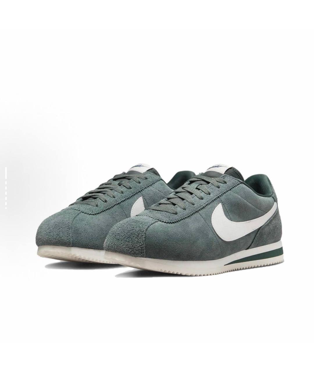 NIKE Серые замшевые низкие кроссовки / кеды, фото 2