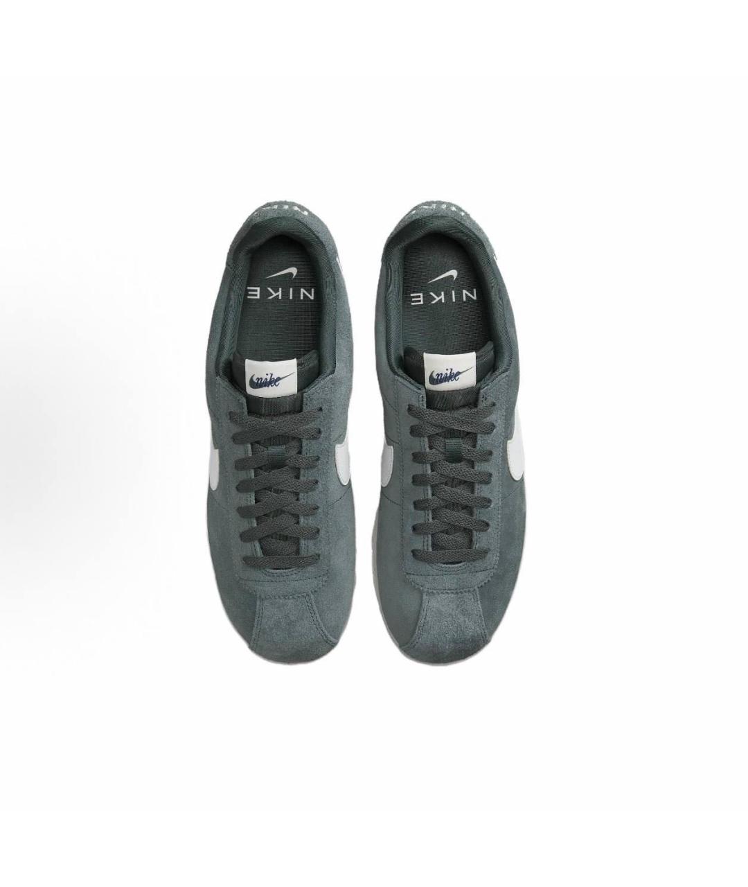 NIKE Серые замшевые низкие кроссовки / кеды, фото 3