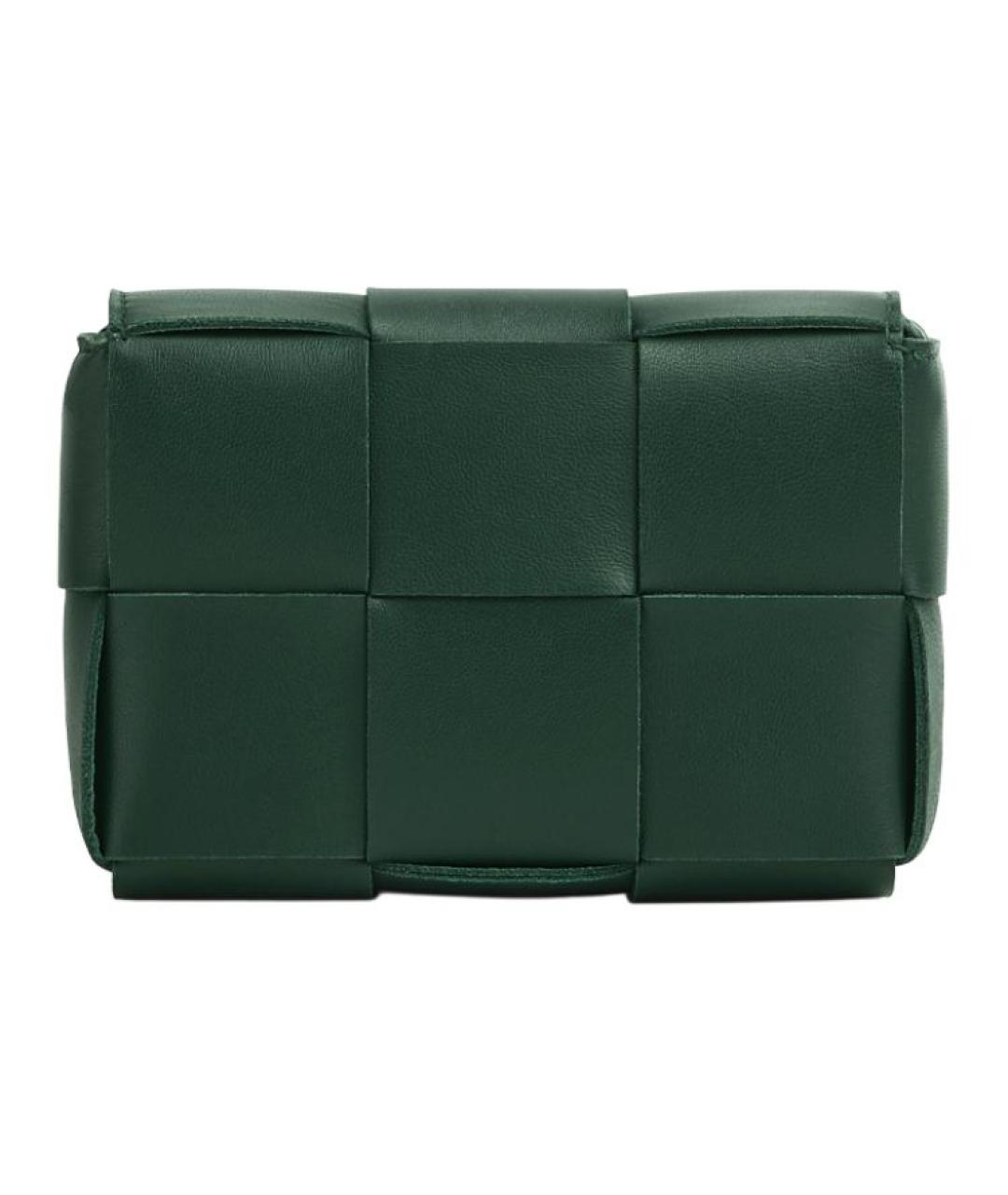 BOTTEGA VENETA Зеленая кожаная сумка через плечо, фото 4
