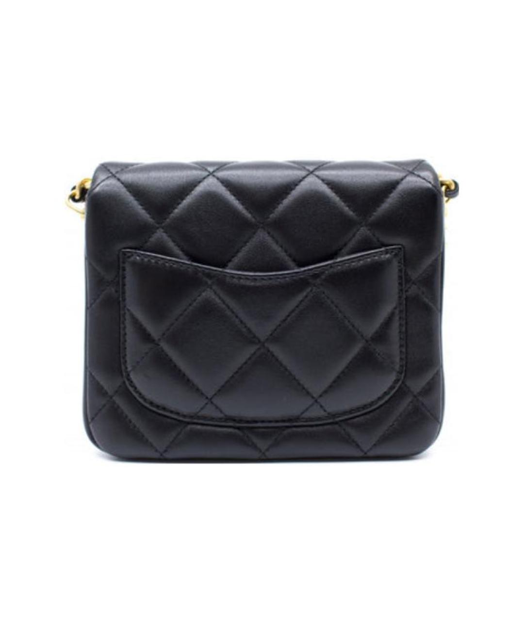 CHANEL Черная кожаная сумка через плечо, фото 4