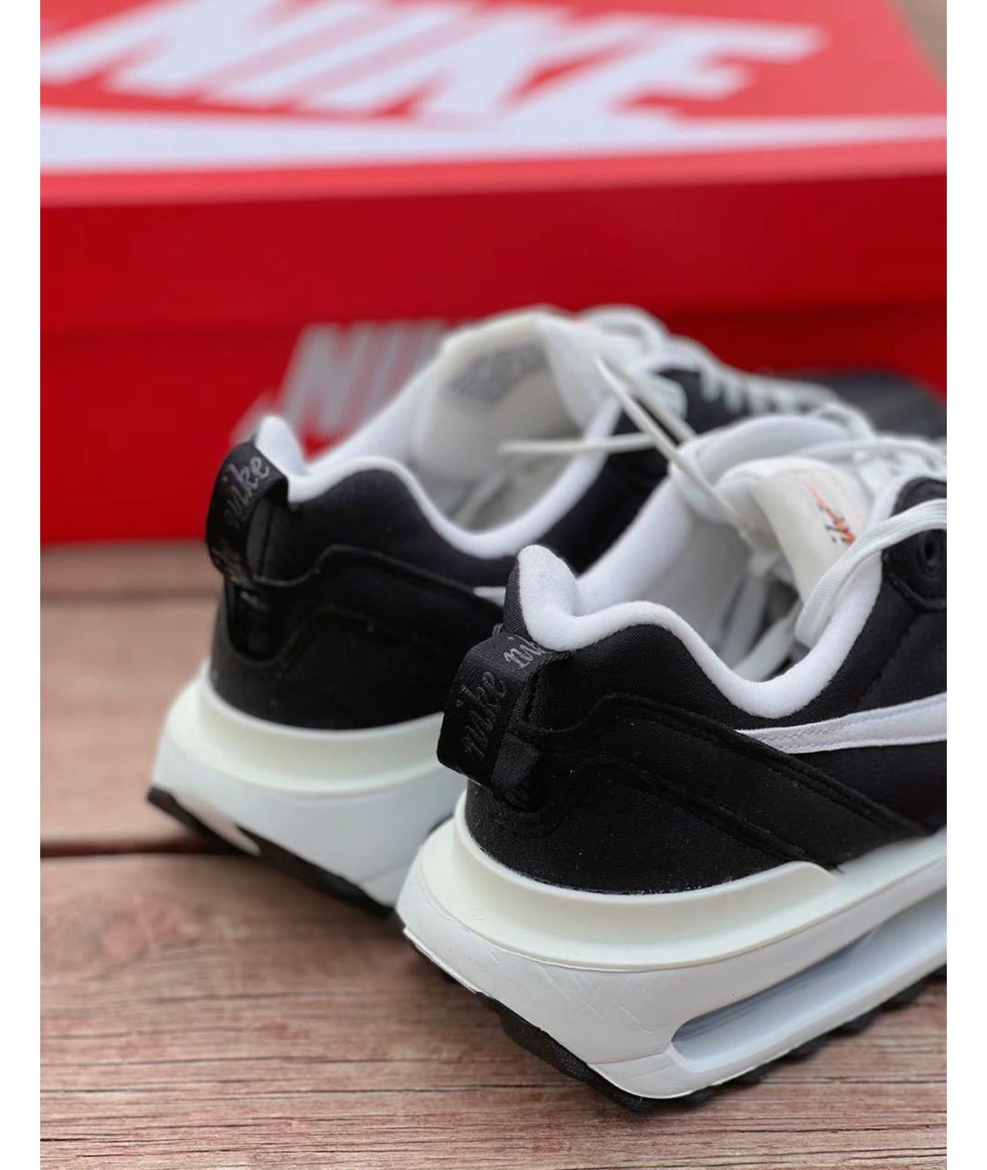 NIKE Черные текстильные низкие кроссовки / кеды, фото 6