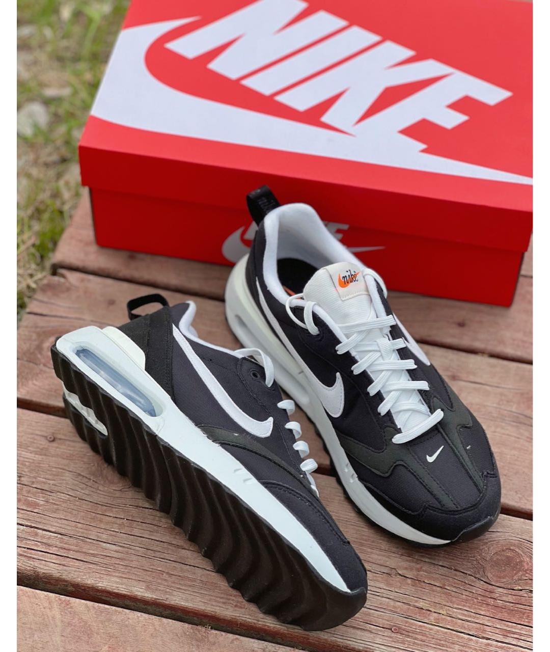 NIKE Черные текстильные низкие кроссовки / кеды, фото 7
