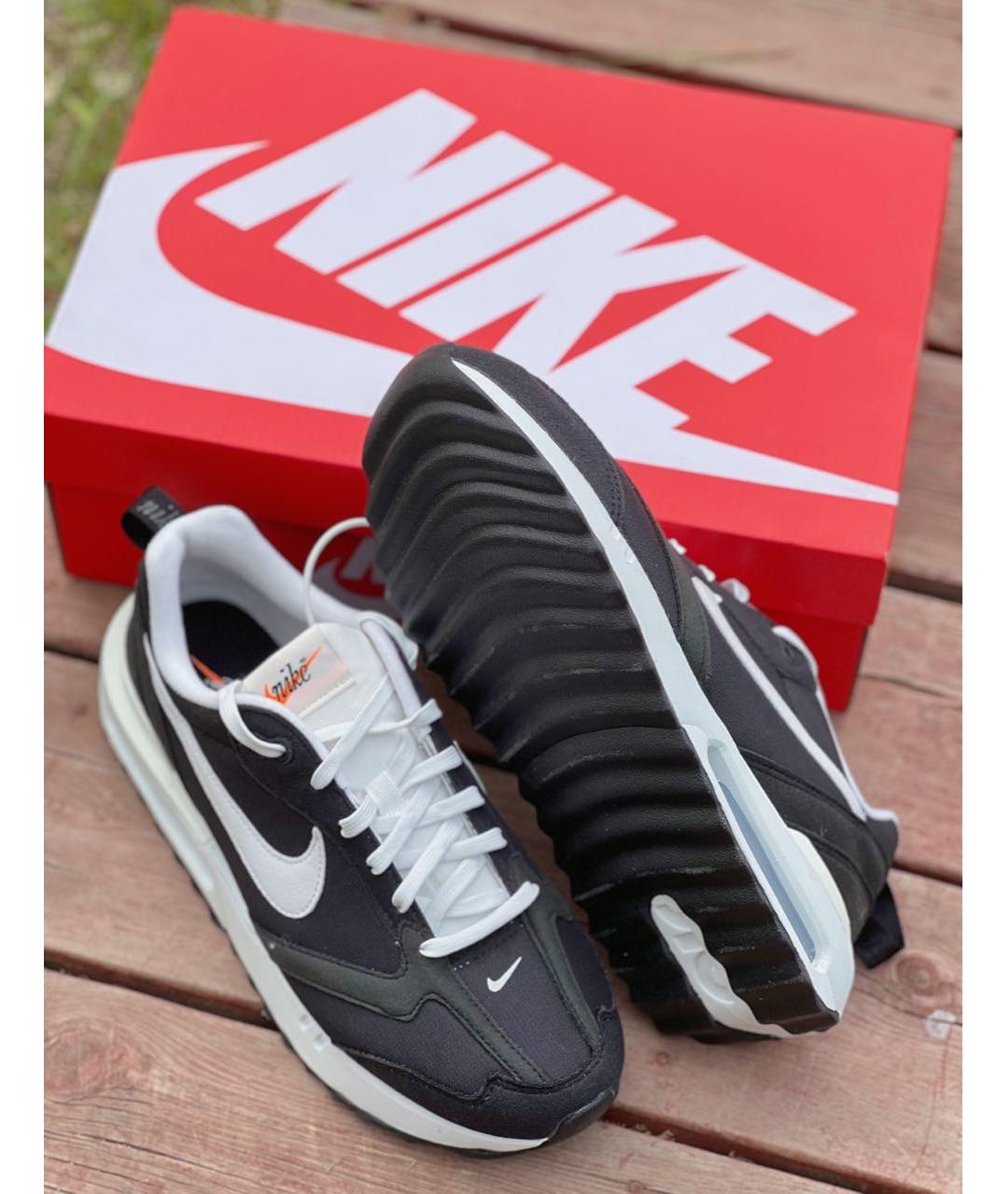 NIKE Черные текстильные низкие кроссовки / кеды, фото 8