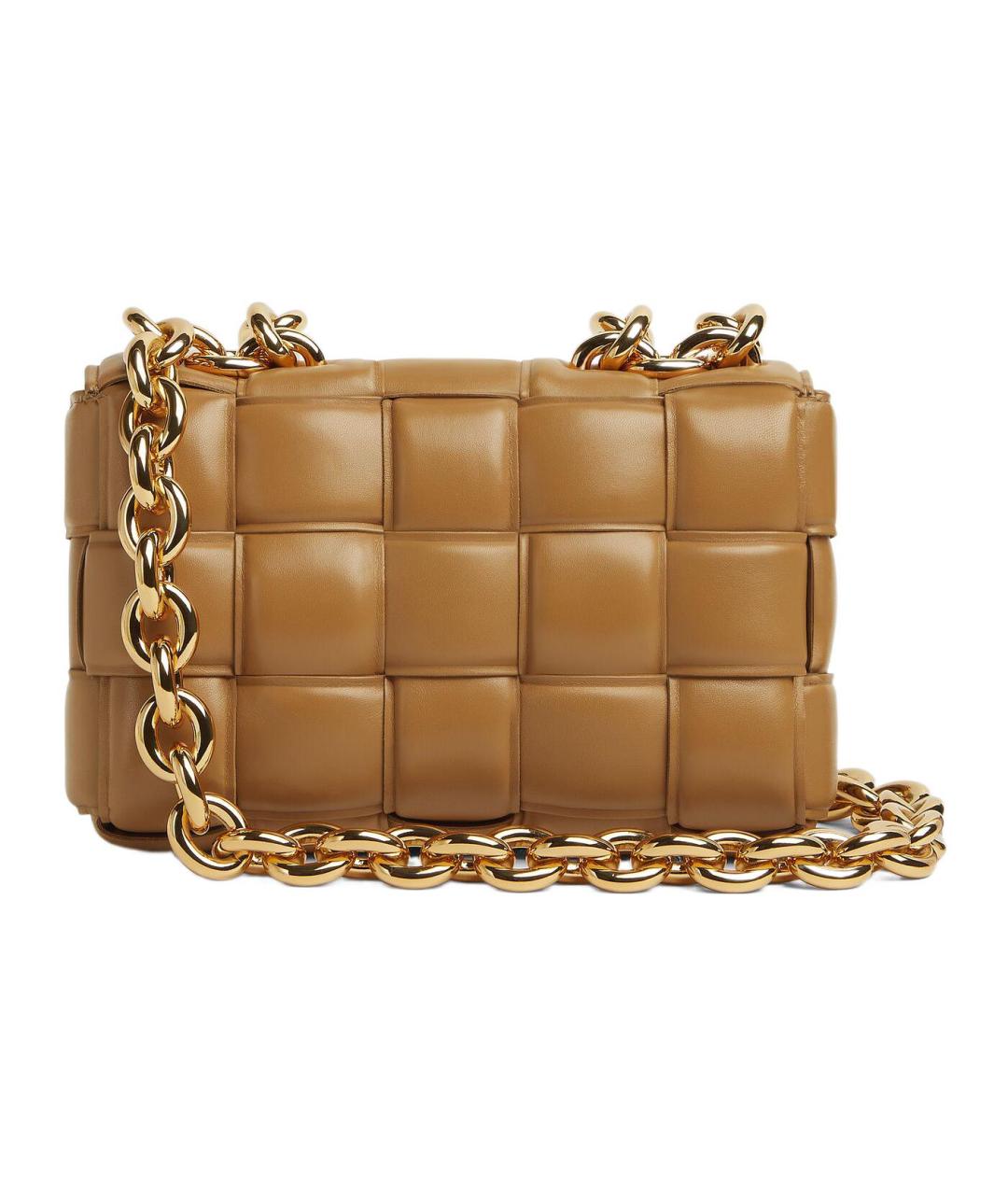 BOTTEGA VENETA Коричневая кожаная сумка через плечо, фото 3