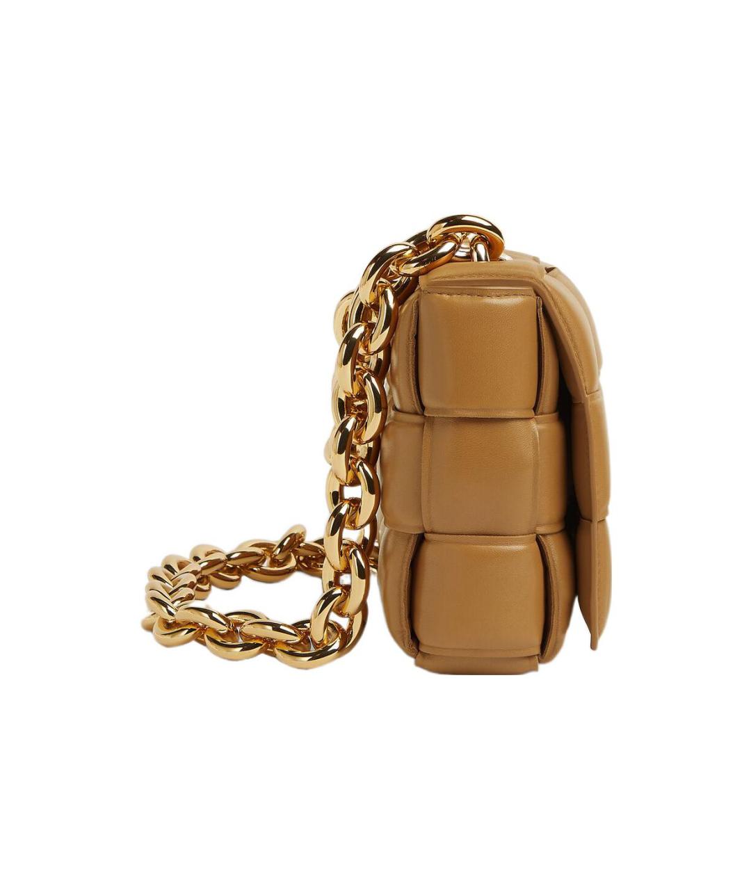 BOTTEGA VENETA Коричневая кожаная сумка через плечо, фото 2