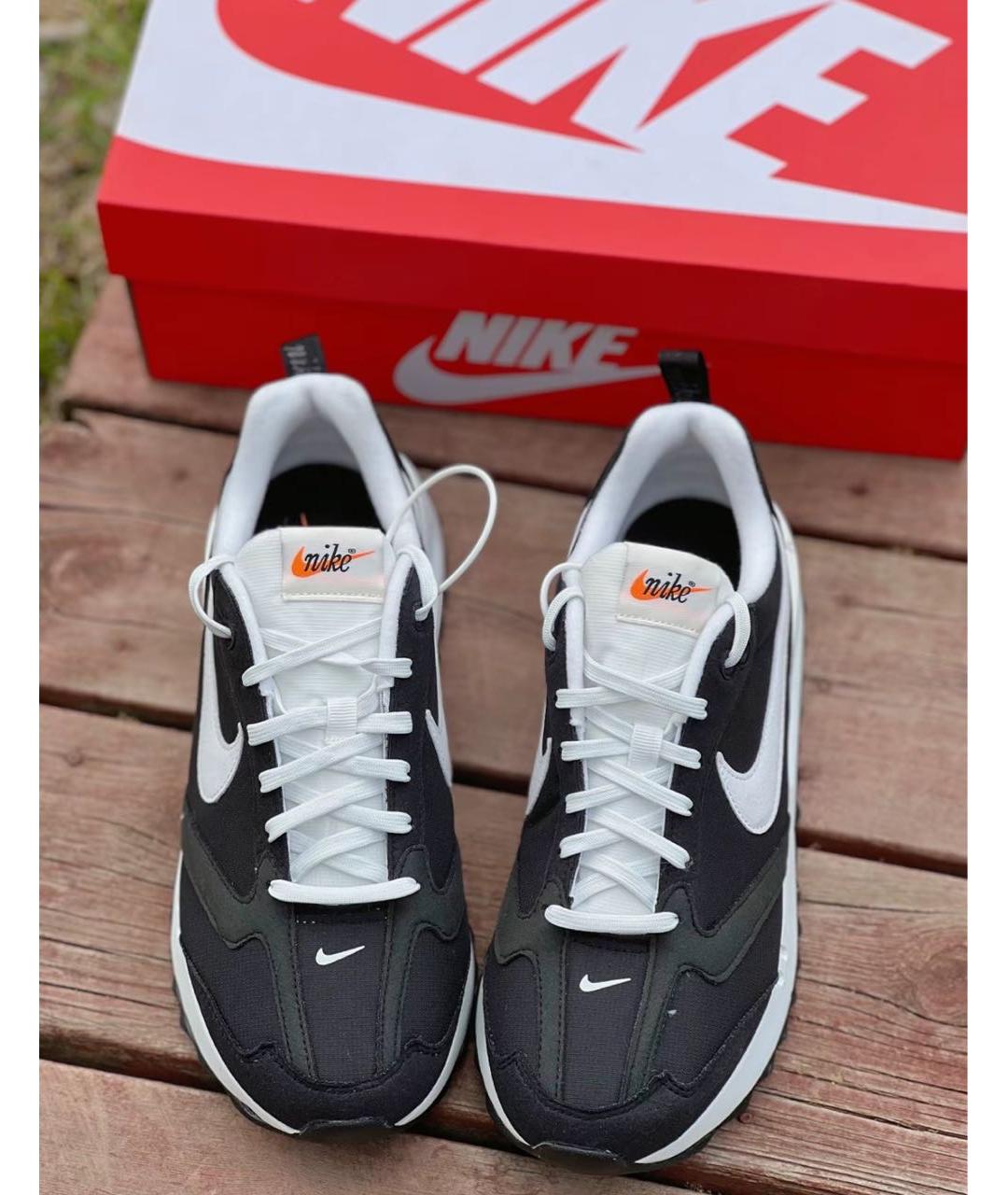 NIKE Черные текстильные низкие кроссовки / кеды, фото 6