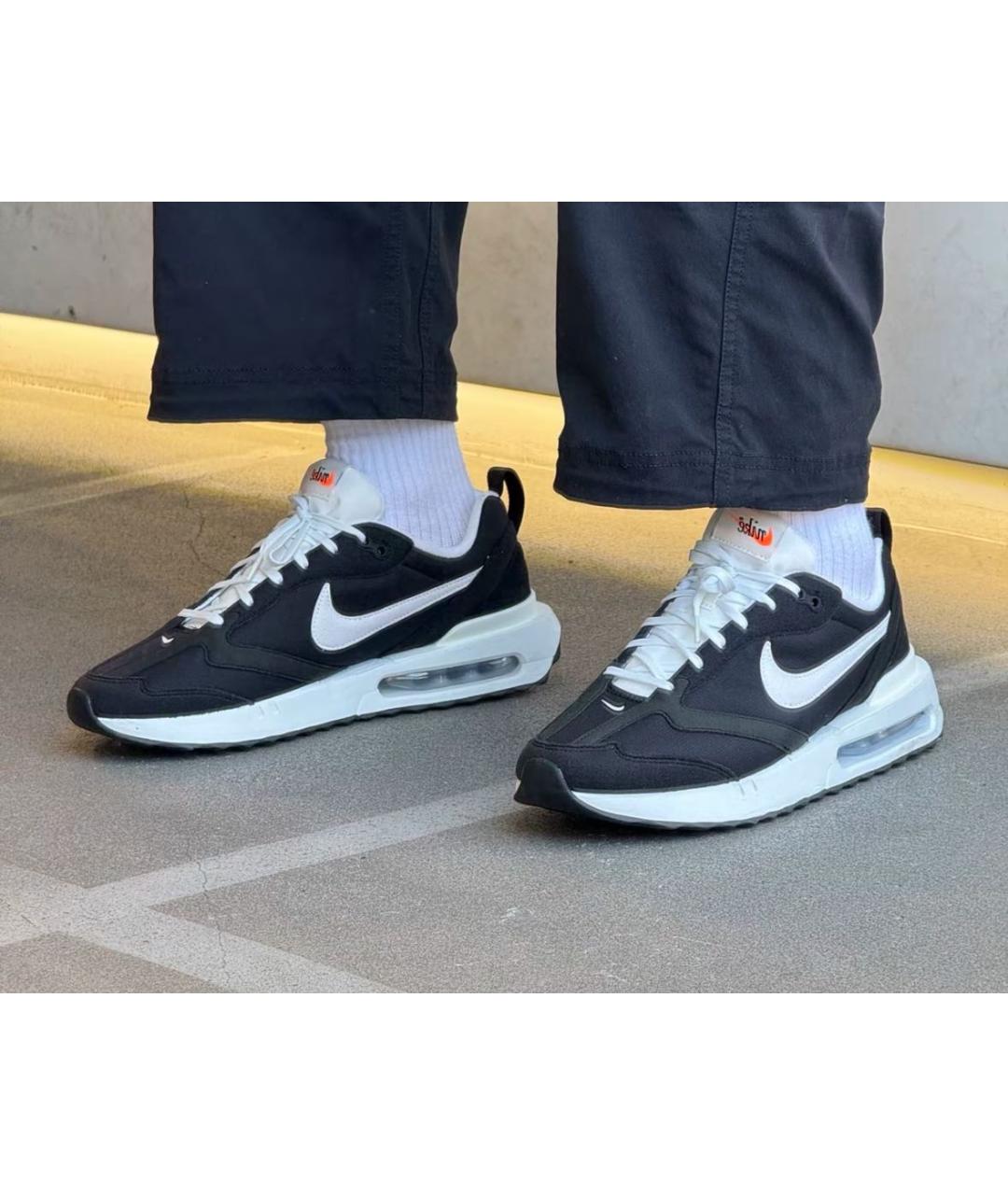 NIKE Черные текстильные низкие кроссовки / кеды, фото 5