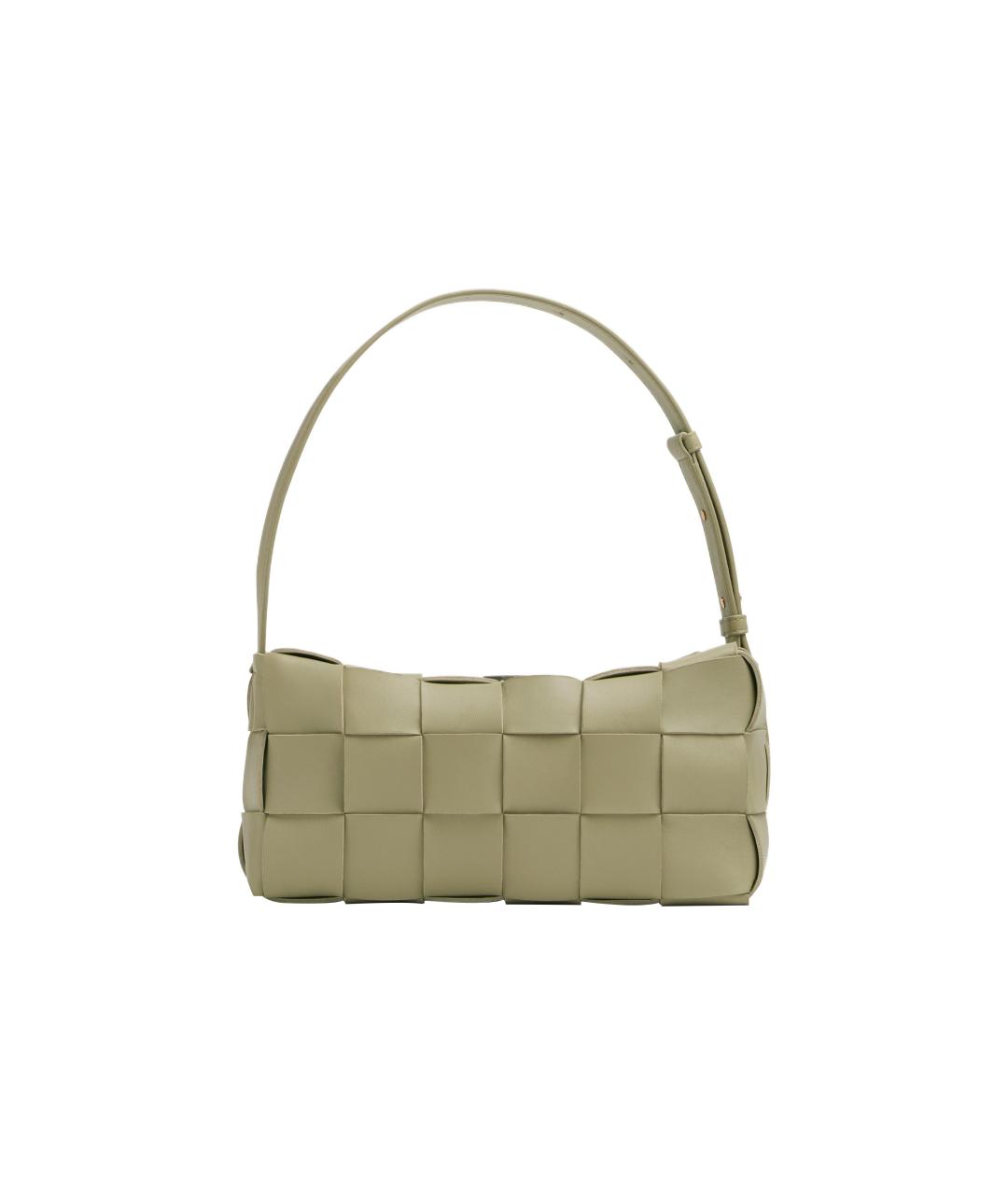 BOTTEGA VENETA Бежевая кожаная сумка через плечо, фото 2