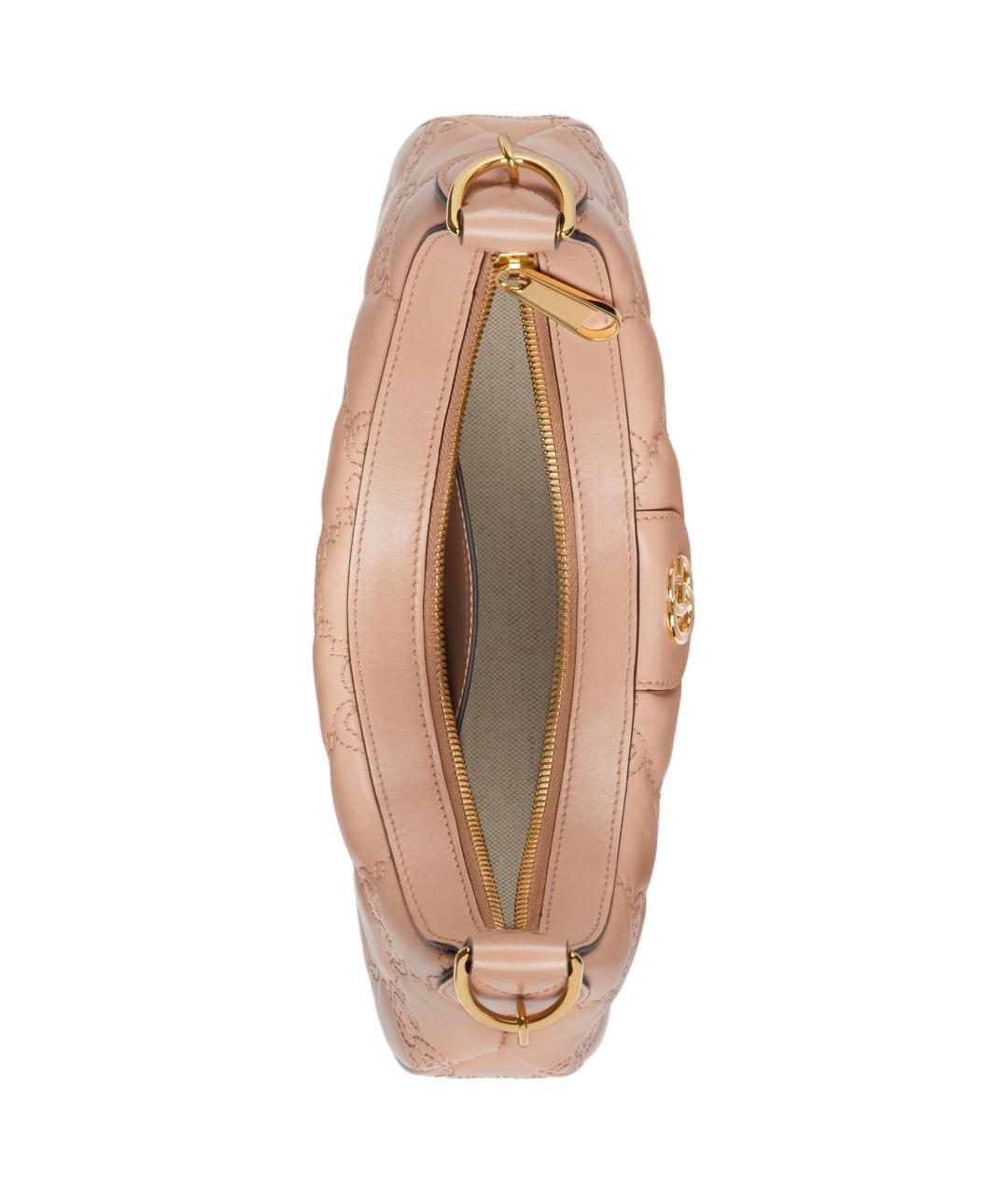 GUCCI Бежевая кожаная сумка через плечо, фото 8