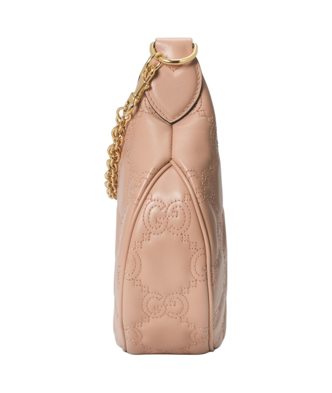 GUCCI Бежевая кожаная сумка через плечо, фото 4