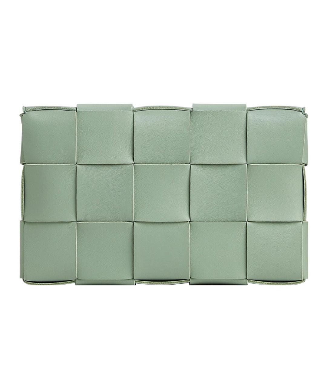 BOTTEGA VENETA Зеленая кожаная сумка через плечо, фото 3