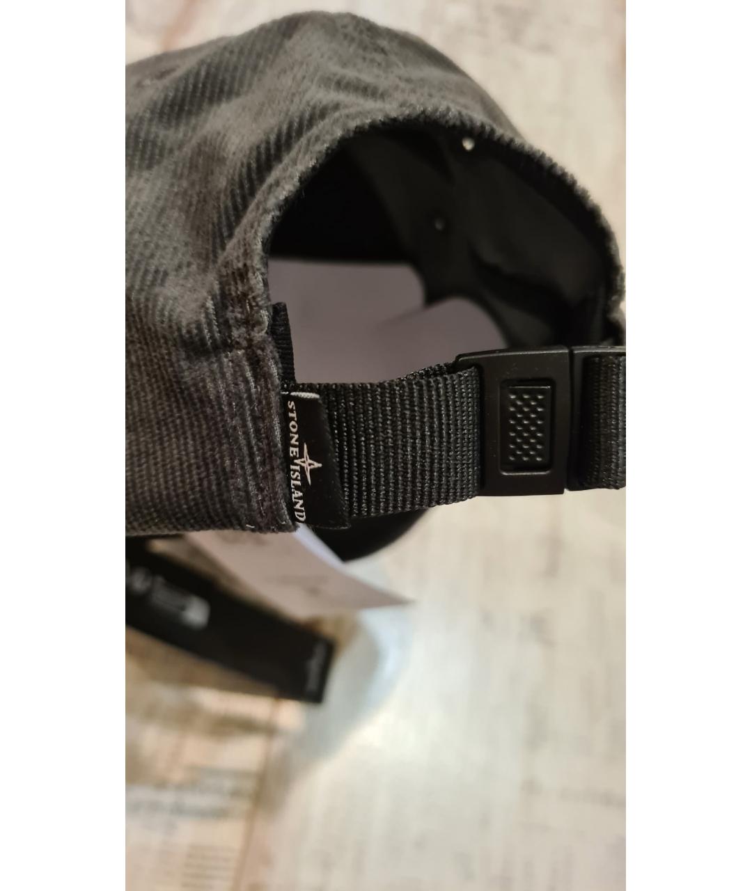 STONE ISLAND Серая хлопковая кепка/бейсболка, фото 5