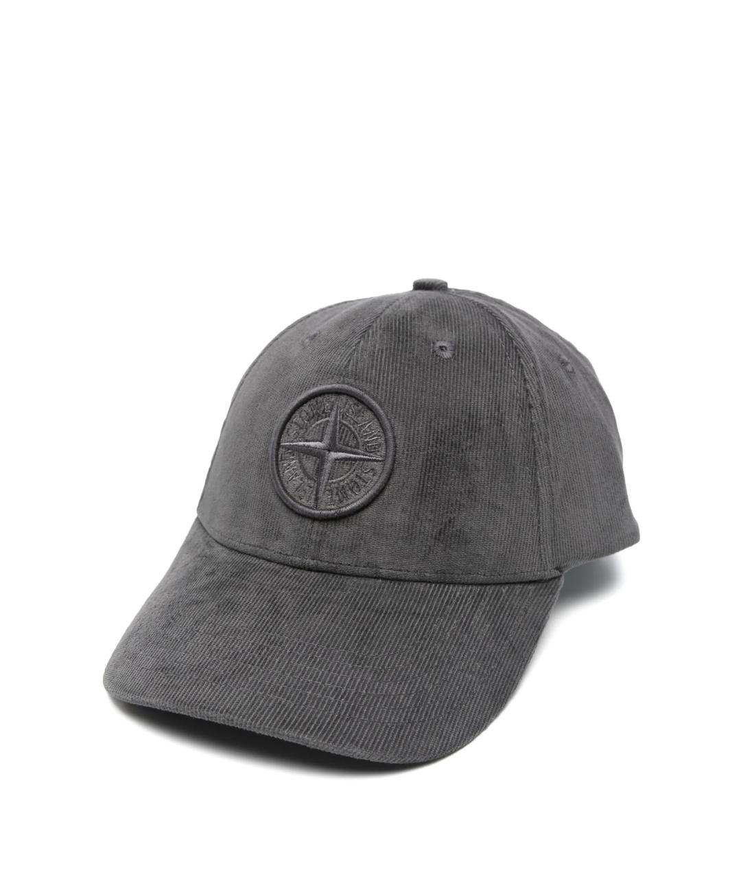 STONE ISLAND Серая хлопковая кепка/бейсболка, фото 9
