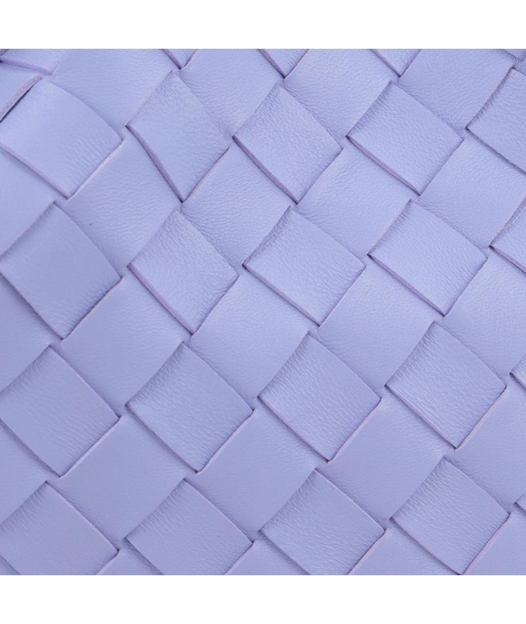 BOTTEGA VENETA Фиолетовая кожаная сумка с короткими ручками, фото 5