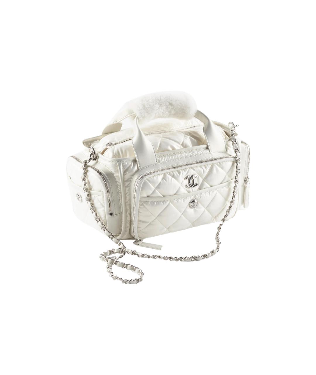 CHANEL Белая сумка через плечо, фото 2