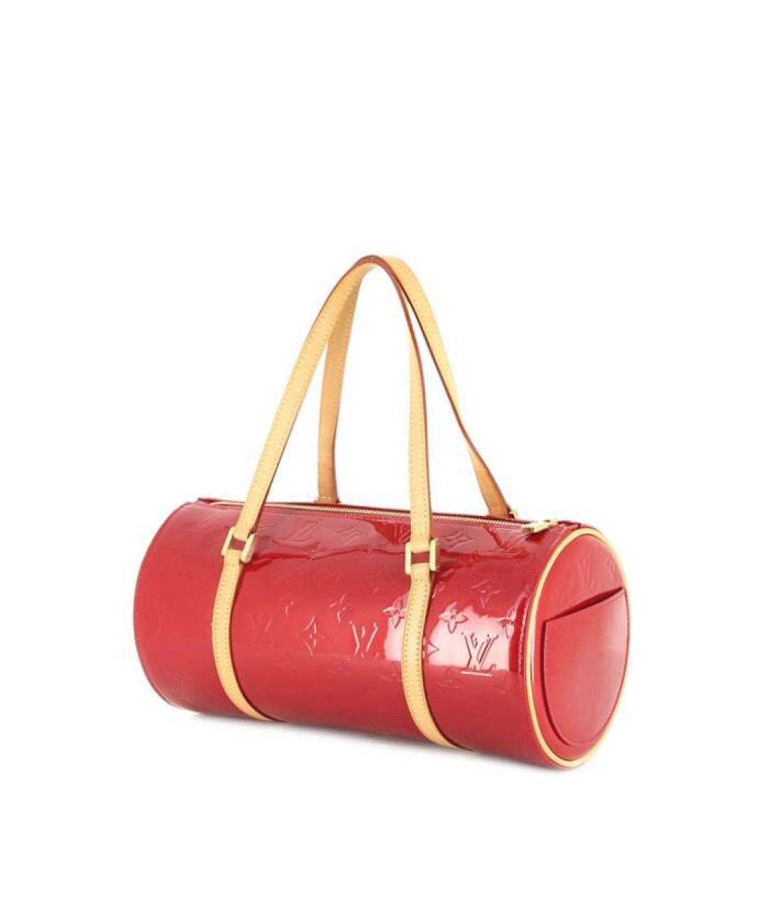 LOUIS VUITTON Красная сумка с короткими ручками из лакированной кожи, фото 9