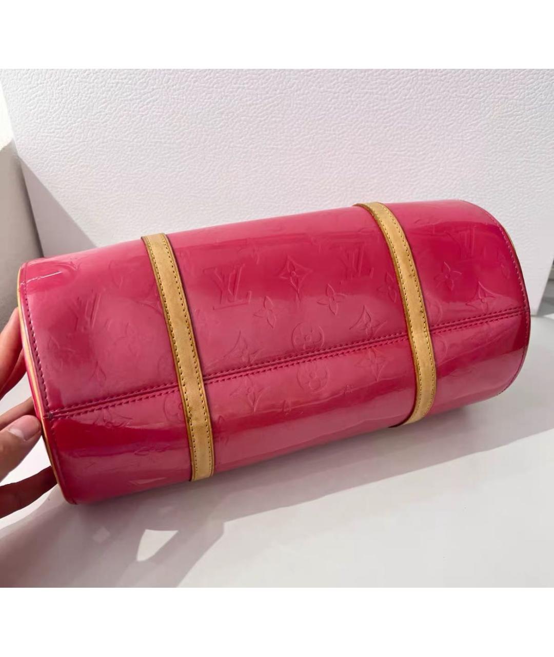 LOUIS VUITTON Красная сумка с короткими ручками из лакированной кожи, фото 6