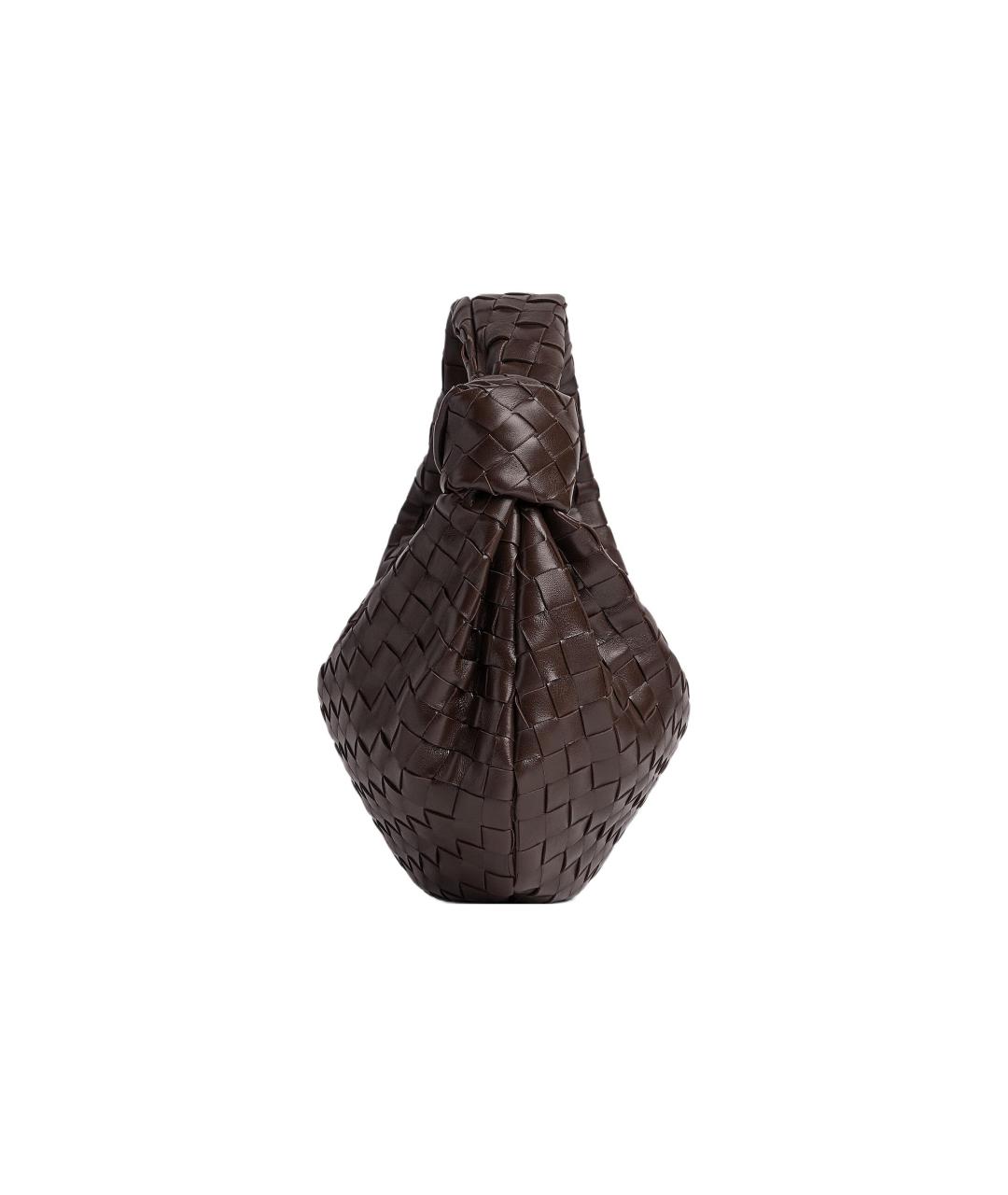 BOTTEGA VENETA Коричневая кожаная сумка с короткими ручками, фото 2