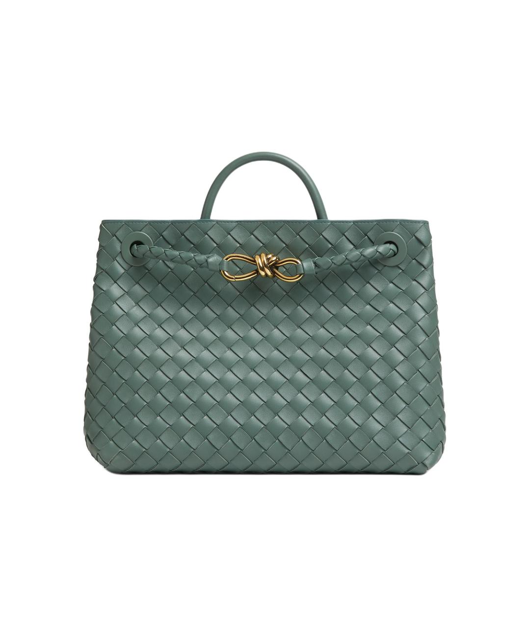 BOTTEGA VENETA Зеленая сумка с короткими ручками, фото 1