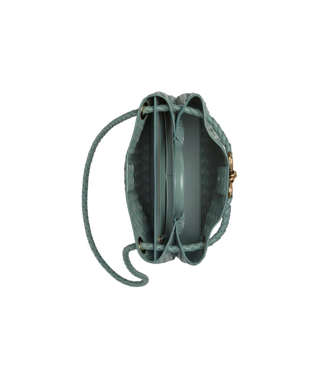 BOTTEGA VENETA Зеленая сумка с короткими ручками, фото 4