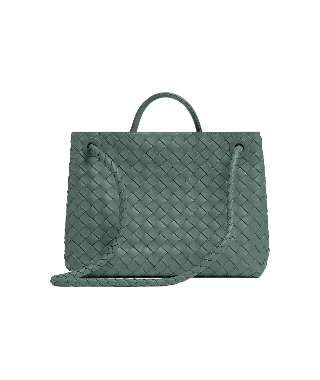 BOTTEGA VENETA Зеленая сумка с короткими ручками, фото 3